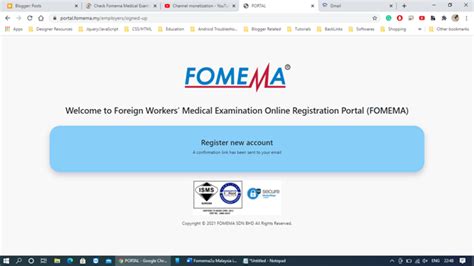fomema portal|fomema online form.